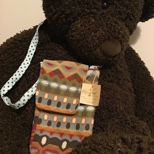 Bohemian style, pouch ,by Kindred Spirit , holds phone, wallet, keys , NWT